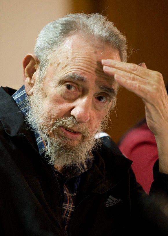 Fidel Castro bei der Buchvorstellung