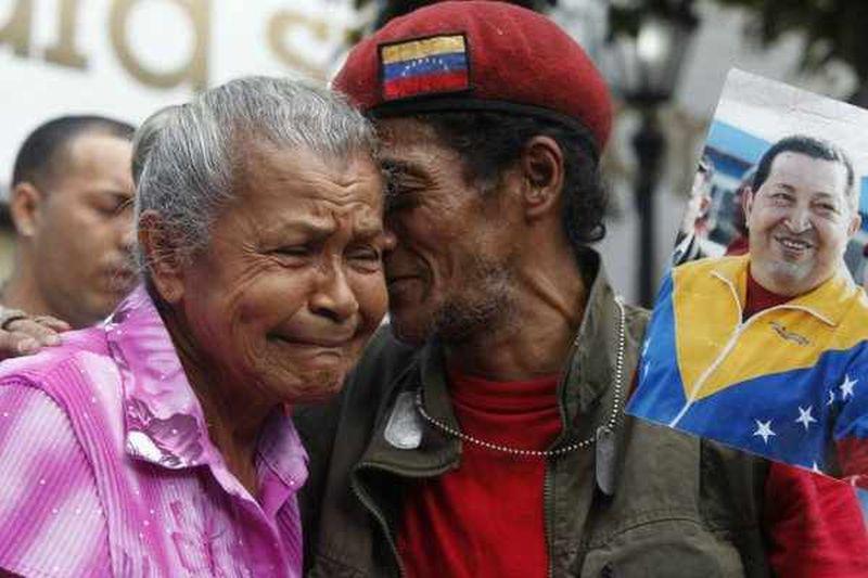 Trauer in Caracas