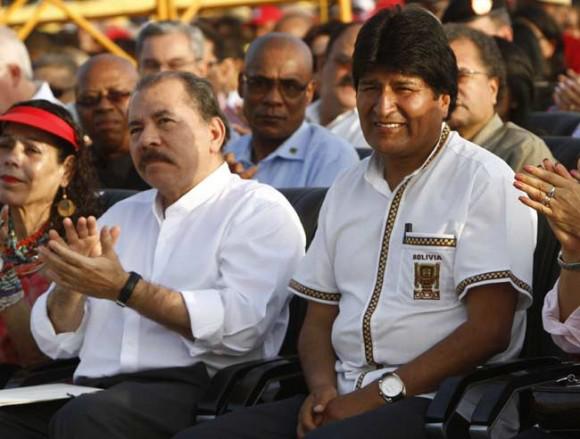 Daniel Ortega und Evo Morales, die Präsidenten von Nicaragua und Bolivien