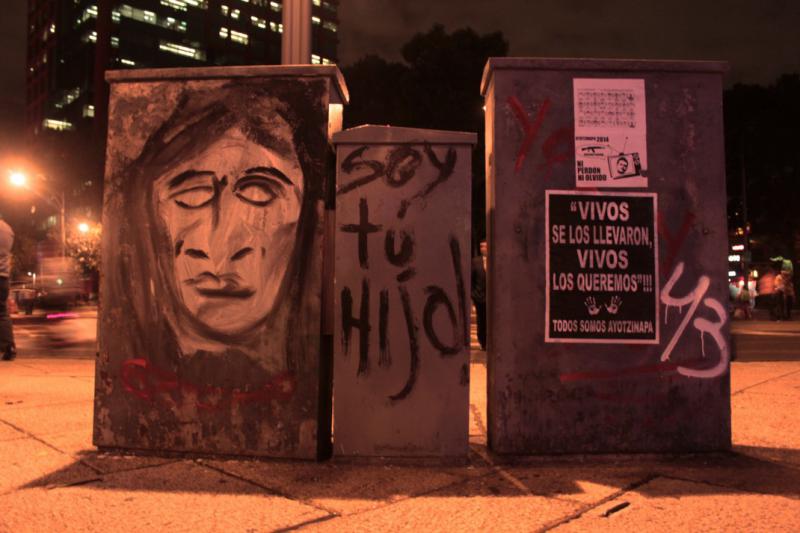 Graffito in Mexiko-Stadt. "Ich bin dein Sohn"