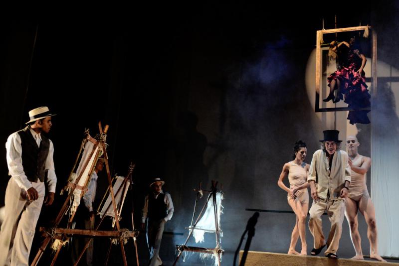 Das Centro Nacional de Teatro brachte die Disziplinen Artistik, Theater, Zirkus, Tanz und Musik in dem Stück “Reverón: der Maler des Lichts” zusammen. Das Centro Nacional de Teatro brachte die Disziplinen Artistik, Theater, Zirkus, Tanz und Musik in dem Stück “Reverón: der Maler des Lichts” zusammen.