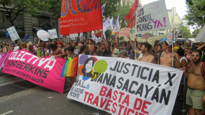 Auch LGTB-Gruppen forderten ihre Rechte ein