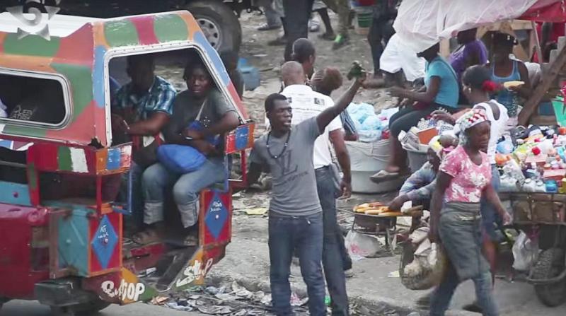 Straßenszene in Port-au-Prince