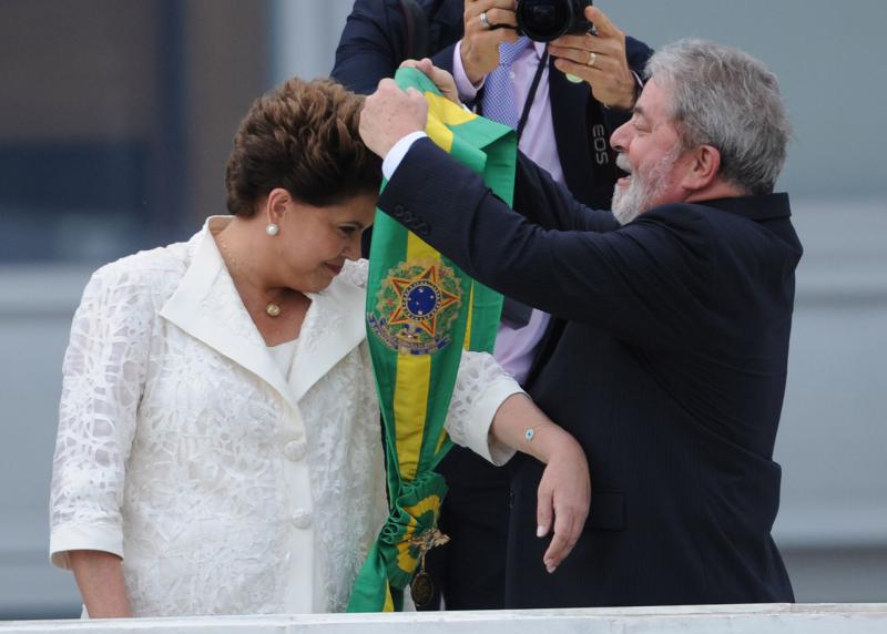 Rousseff und Lula bei der Amtseinführung: Können beide das Ruder noch einmal herumreißen?