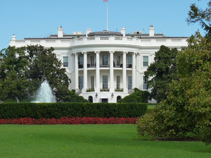 Das weiße Haus, in das Trump in etwa 100 Tagen einziehen wird.