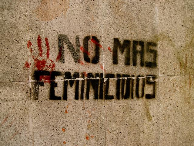 "Keine Frauenmorde mehr" – Graffito in Mexiko