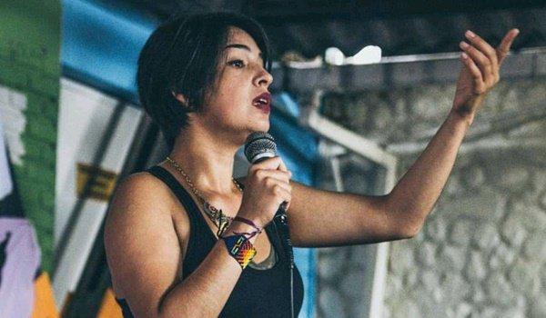 Andrea Rincón Acevedo, soziale Aktivistin und Sprecherin von  Ciudad en Movimiento