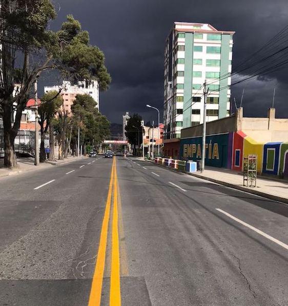Regen zog während des Wahltags in La Paz auf