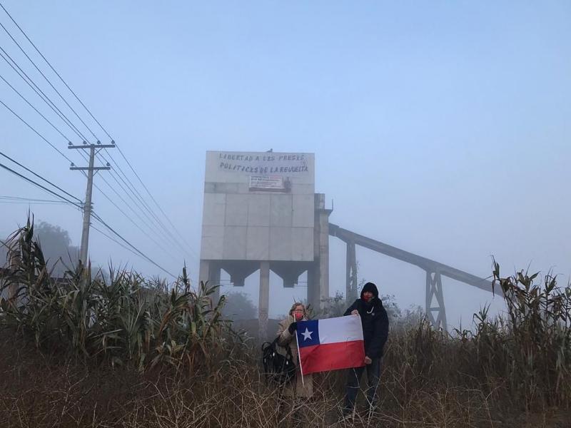 Protestierende besetzen Industrieareal in Padre Hurtado, um auf politische Gefangene aufmerksam zu machen