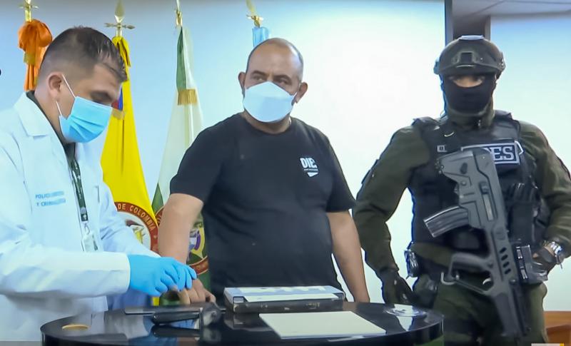Dairo Antonio Úsaga alias "Otoniel" bei seiner Festnahme 2021