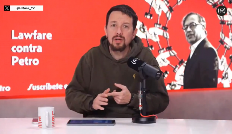 Iglesias: "Petros Antwort auf die Bedrohungen ist richtig, nämlich der Aufruf zur Mobilisierung" (Screenshot)