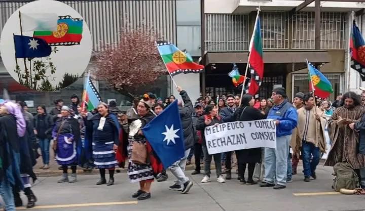 Proteste der Mapuche in der Region Los Lagos gegen die Konsultationen zur Landreform