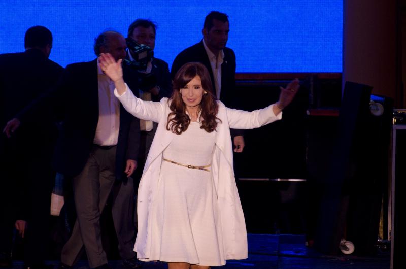 Cristina Kirchner zu Zeiten als noch mehr zu feiern war