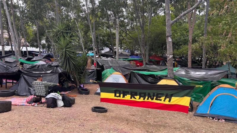 Protestcamp vor dem Obersten Gerichtshof in Tegucigalpa