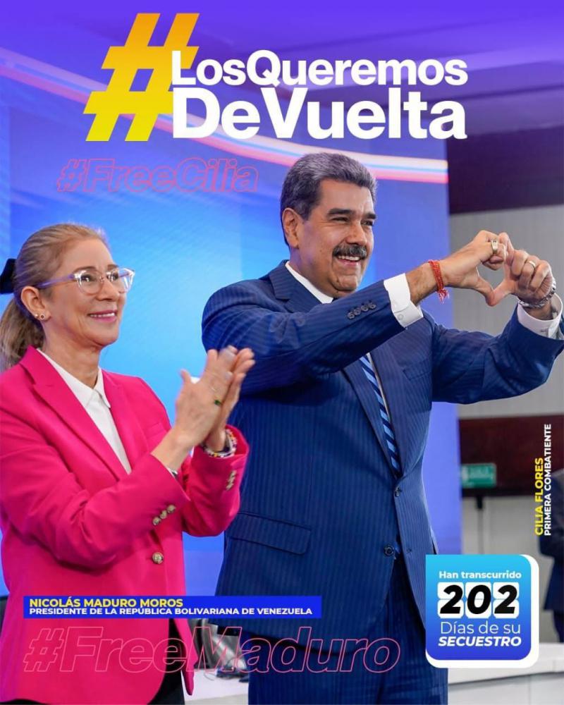 Aus Venezuela wird weiter die Freilassung von Maduro und Flores gefordert