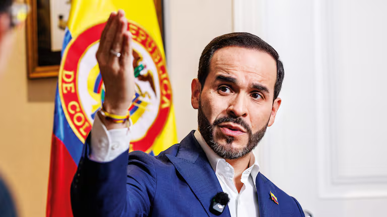 Abelardo de la Espriella. Der Präsidentschaftskandidat tritt am 21. Juni in der Stichwahl an