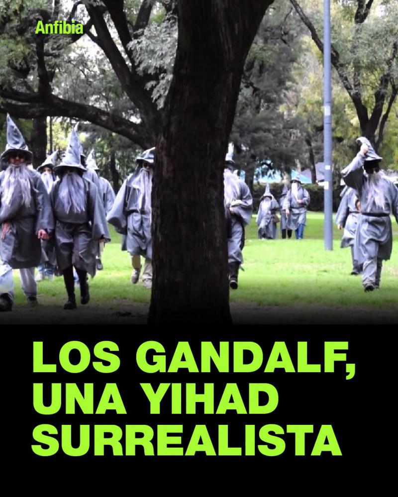Auffälliger Protest, "Gandalfs" demonstrieren gegen Peter Thiel