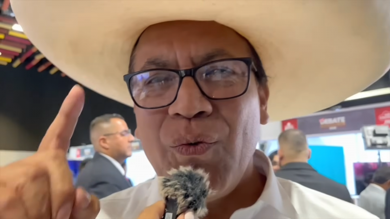 Roberto Sánchez in einem Interview kurz vor der Wahl