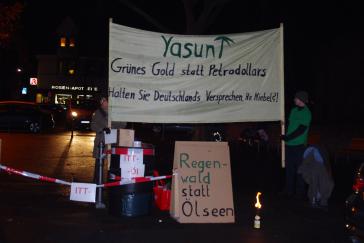 Protest gegen Dirk Niebel in Heidelberg