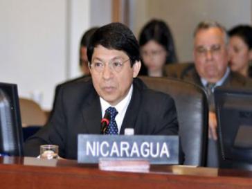 Nicaraguas Botschafter bei der OAS, Denis Moncada Nicaraguas Botschafter bei der OAS, Denis Moncada