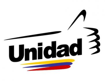 Einheit im Vordergrund: Logo des Oppositionsbündnisses MUD