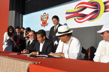 Ollanta Humala und Rafael Correa