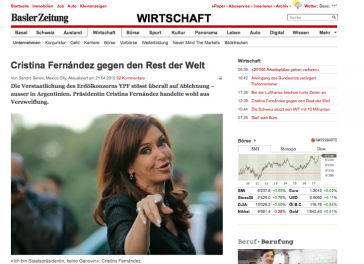 Artikel in der Basler Zeitung Artikel in der Basler Zeitung