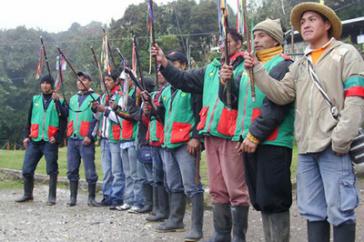 Ab sofort in "permanenter Versammlung": Vertreter der indigenen Räte von Nord-Cauca