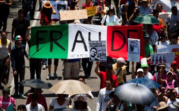 Sind vom Wahlbetrug überzeugt: Demonstranten in Mexiko