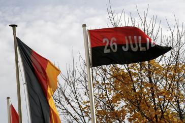 Kubas Fahne vor dem Tagungshotel