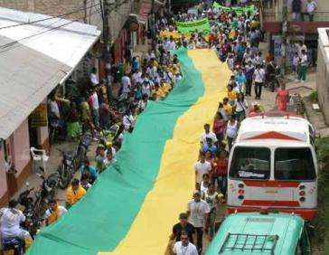 Seit dem Massaker wurden in Segovia an jedem Jahrestag Demonstrationen mit der Fahne der Unión Patriótica durchgeführt - zum Gedenken an die Ermordeten und gegen die Straflosigkeit
