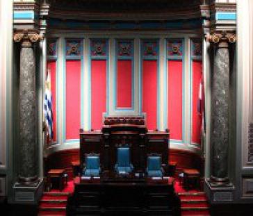 Blick in den Senat von Uruguay Blick in den Senat von Uruguay