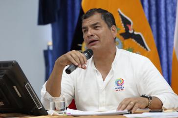 Will die soziale Umgestaltung noch radikaler vorantreiben: Ecuadors Präsident Rafael Correa Will die soziale Umgestaltung noch radikaler vorantreiben: Ecuadors Präsident Rafael Correa