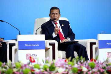 Perus Präsident Humala beim Plenum des APEC-Gipfels Perus Präsident Humala beim Plenum des APEC-Gipfels