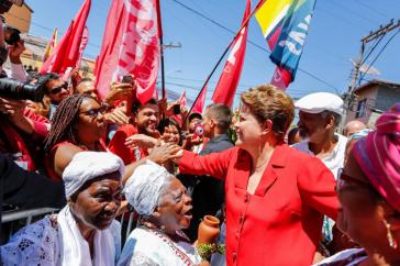 Dilma Rousseff im Wahlkampf