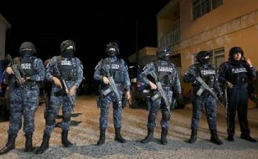 Mexikanische Bundespolizisten Mexikanische Bundespolizisten