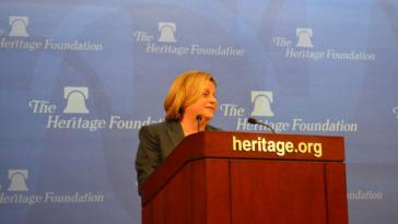Die exilkubaniche US-Abgeordnete Ros-Lehtinen bei der Heritage Foundation