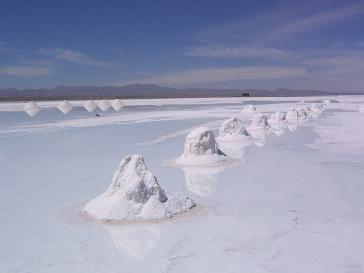 Voll mit Lithium: der Salar de Uyuni in Bolivien