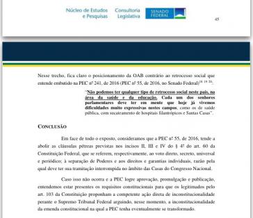 Schlussfolgerungen der Juristen zur Haushaltssperre in Brasilien