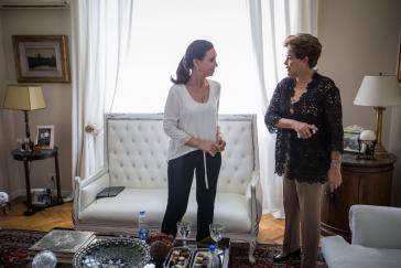 Kirchner und Rousseff im Gespräch