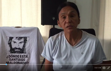Milagro Sala spricht in einem Video aus dem Hausarrest über das Verschwindenlassen von Santiago Maldonado Milagro Sala spricht in einem Video aus dem Hausarrest über das Verschwindenlassen von Santiago Maldonado