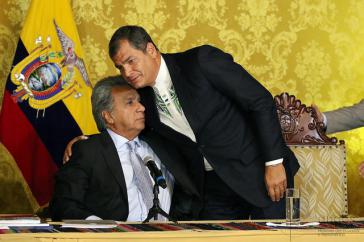 Der amtierende ecuadorianische Präsident Lenín Moreno, entfernt sich, auch mit Hilfe staatsanwaltlicher Ermittlungen, immer weiter von seinem Amtsvorgänger Rafael Correa Der amtierende ecuadorianische Präsident Lenín Moreno, entfernt sich, auch mit Hilfe staatsanwaltlicher Ermittlungen, immer weiter von seinem Amtsvorgänger Rafael Correa