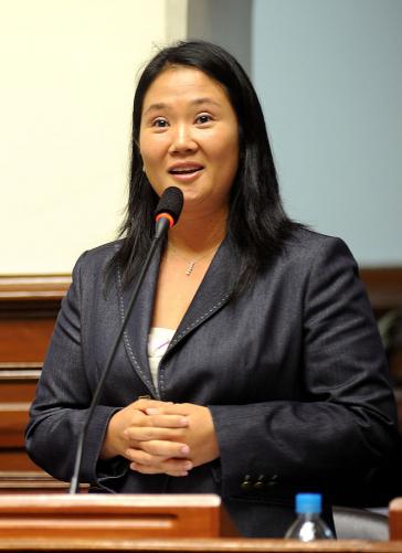 Gegen Keiko Fujimori laufen Ermittlungen wegen Geldwäsche.