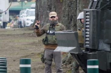 Carabineros in Chile im Einsatz bei der "Operación Huricán" gegen Mapuche Carabineros in Chile im Einsatz bei der "Operación Huricán" gegen Mapuche