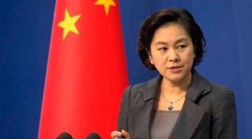 Die Sprecherin des Außenamtes von China, Hua Chunying