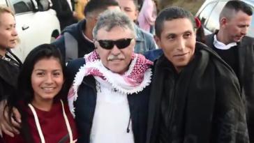 Jésus Santrich bei einer Wahlkampfveranstaltung im März in Cumbal, Nariño Jésus Santrich bei einer Wahlkampfveranstaltung im März in Cumbal, Nariño