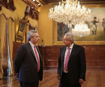 Der gewählte Präsident von Argentinien, Alberto Fernández (links), und der Präsident von Mexiko, Andres Manuel López Obrador, wollen gemeinsam die Linke in Lateinamerika wieder voranbringen Der gewählte Präsident von Argentinien, Alberto Fernández (links), und der Präsident von Mexiko, Andres Manuel López Obrador, wollen gemeinsam die Linke in Lateinamerika wieder voranbringen