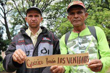Die Kleinbauern José Pérez und Eulalio Esqueda kämpfen um ihr Grundstück Las Ventanas, das ihnen vom Staat zur Bearbeitung überlassen wurde Die Kleinbauern José Pérez und Eulalio Esqueda kämpfen um ihr Grundstück Las Ventanas, das ihnen vom Staat zur Bearbeitung überlassen wurde