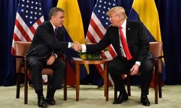Laut Ex-Präsident Juan Manuel Santos soll ein hoher Beamter der Regierung Duque dem Wahlkampfteam von Trump Hilfe angeboten haben Laut Ex-Präsident Juan Manuel Santos soll ein hoher Beamter der Regierung Duque dem Wahlkampfteam von Trump Hilfe angeboten haben