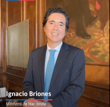 Der Finanzminister von Chile, Ignacio Briones, kann mit der Prognose der wirtschaftlichen Entwicklung zufriedener sein als angenommen